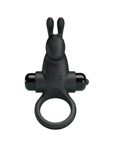 PRETTY LOVE - VIBRATIONSRING + RABBIT-KLITORIS-STIMULATOR 10 VIBRATIONEN SCHWARZ