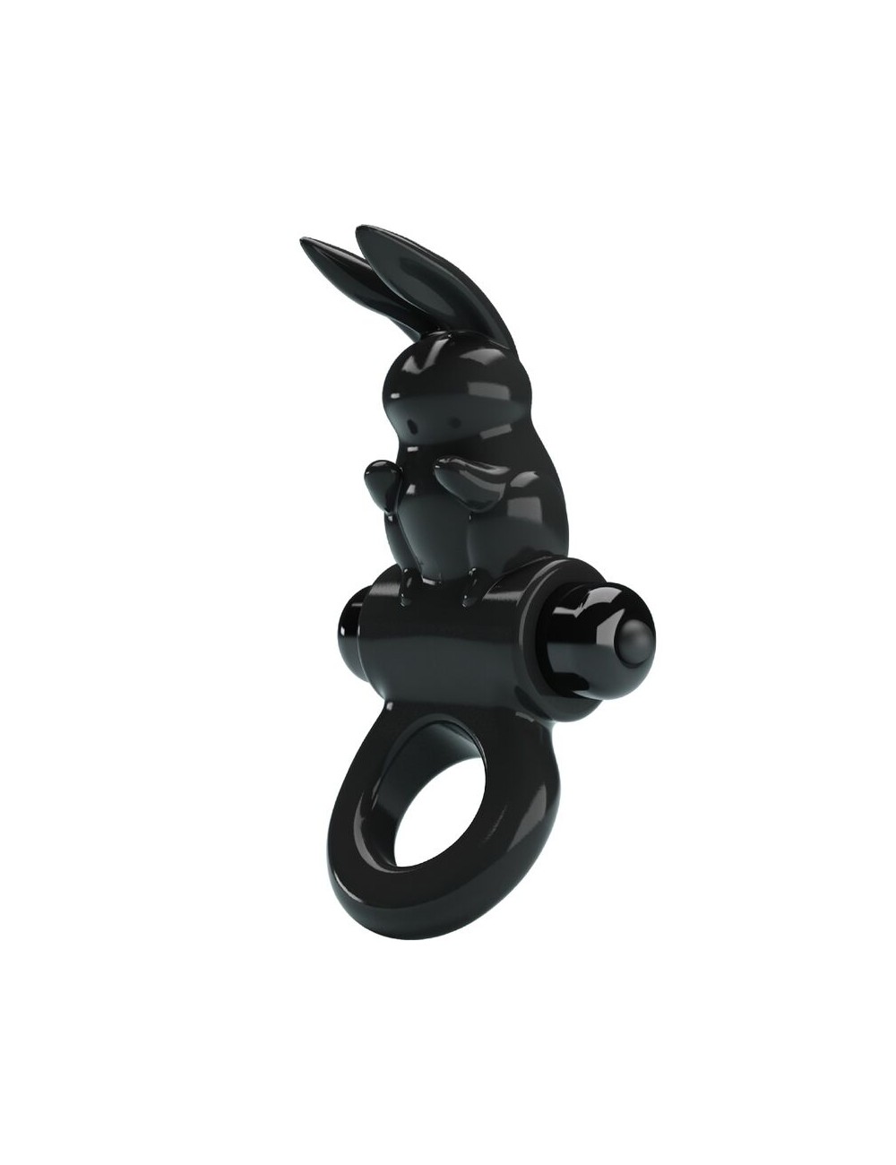 PRETTY LOVE - AUFREGENDER RING RABBIT VIBRATORRING 10 VIBRATIONEN SCHWARZ