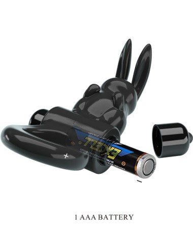 PRETTY LOVE - AUFREGENDER RING RABBIT VIBRATORRING 10 VIBRATIONEN SCHWARZ