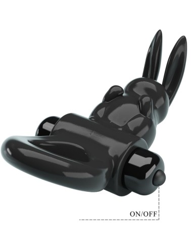 PRETTY LOVE - AUFREGENDER RING RABBIT VIBRATORRING 10 VIBRATIONEN SCHWARZ