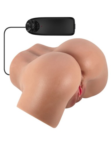 CRAZY BULL - HAILEY VIBRATOR BUTT MIT REALISTISCHER VAGINA UND ANUS MULATTE MIT FERNBEDIENUNG