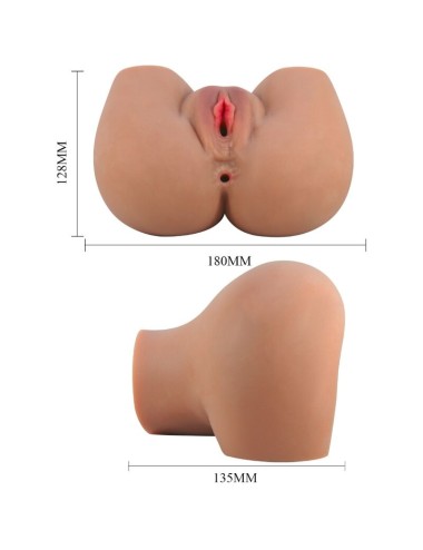 CRAZY BULL - MILA VIBRATOR BUTT MIT REALISTISCHER VAGINA UND ANUS FLESH CONTROL FERNBEDIENUNG