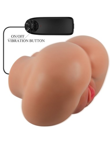 CRAZY BULL - LUNA VIBRATOR BUTT MIT REALISTISCHER VAGINA UND ANUS FLESH CONTROL FERNBEDIENUNG