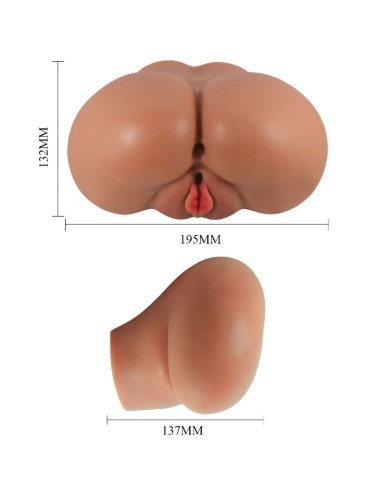 CRAZY BULL - LUNA VIBRATOR BUTT MIT REALISTISCHER VAGINA UND ANUS FLESH CONTROL FERNBEDIENUNG