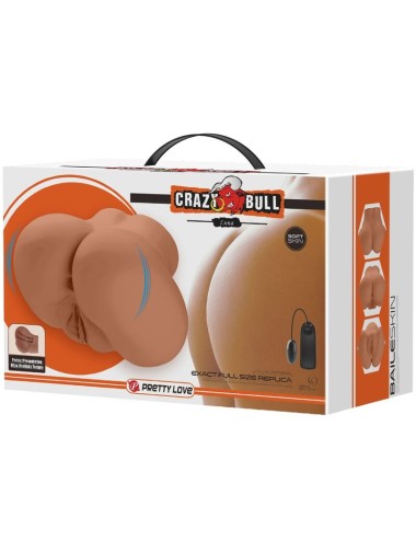 CRAZY BULL - LUNA VIBRATOR BUTT MIT REALISTISCHER VAGINA UND ANUS FLESH CONTROL FERNBEDIENUNG