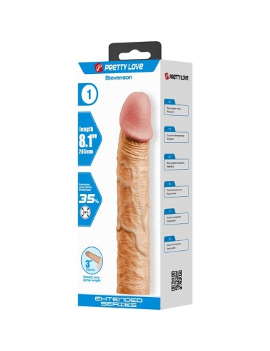PRETTY LOVE - STEVENSON PENISHÜLLE MIT 7,6 CM VERLÄNGERUNG FLEISCH