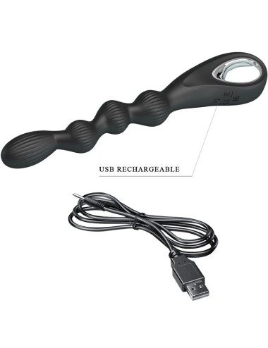 PRETTY LOVE - FEDERER ANALVIBRATOR 12 VIBRATIONEN SCHWARZ