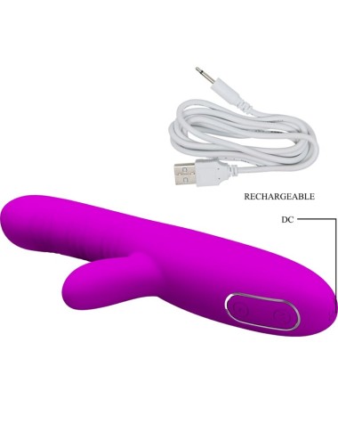 PRETTY LOVE - ANGELIQUE MULTIFUNKTIONSVIBRATOR + KLITORISSTIMULATOR LILA