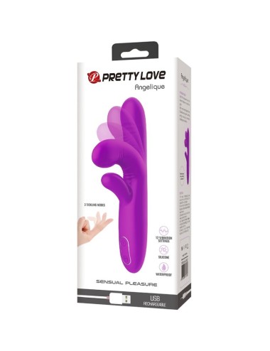 PRETTY LOVE - ANGELIQUE MULTIFUNKTIONSVIBRATOR + KLITORISSTIMULATOR LILA
