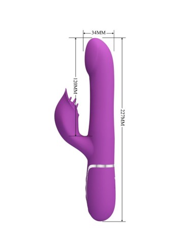 PRETTY LOVE - 4 IN 1 MULTIFUNKTIONSVIBRATOR & STIMULATOR LILA
