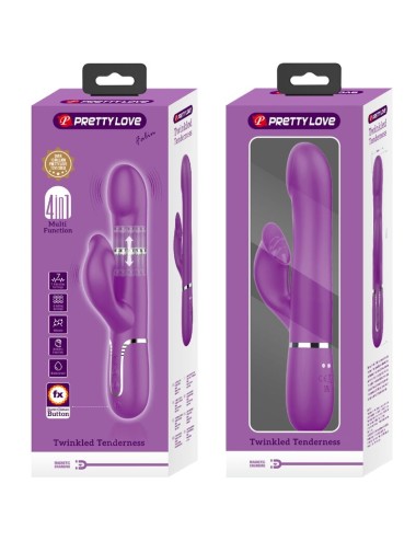 PRETTY LOVE - 4 IN 1 MULTIFUNKTIONSVIBRATOR & STIMULATOR LILA