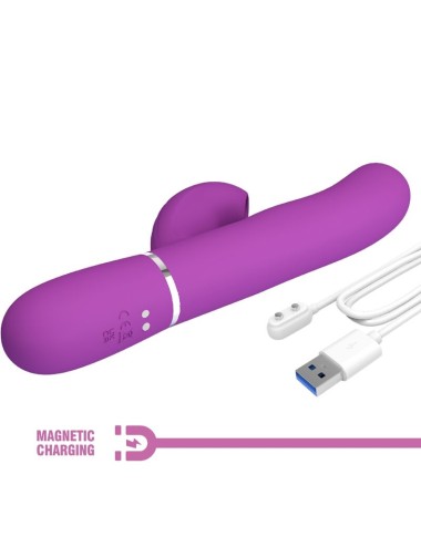 PRETTY LOVE - PERLITA 3 IN 1 MULTIFUNKTIONS-RABBIT-VIBRATOR LILA