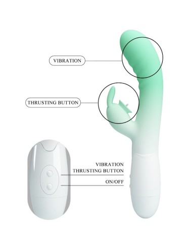 PRETTY LOVE - CERBERUS RABBIT VIBRATOR 3O VIBRATIONEN GRÜN