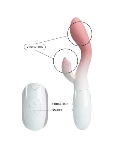 PRETTY LOVE - BRIGHTY G-SPOT VIBRATOR + KLITORIS-STIMULATOR 30 VIBRATIONEN ROSA