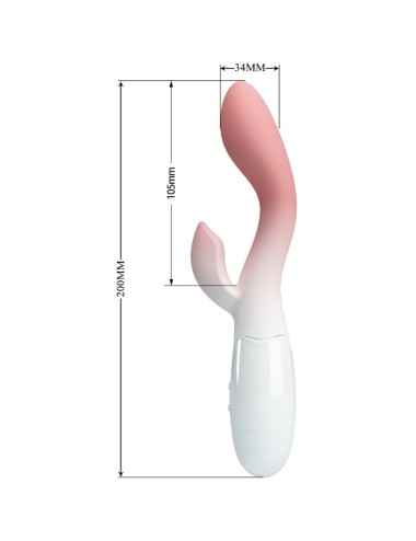 PRETTY LOVE - BRIGHTY G-SPOT VIBRATOR + KLITORIS-STIMULATOR 30 VIBRATIONEN ROSA