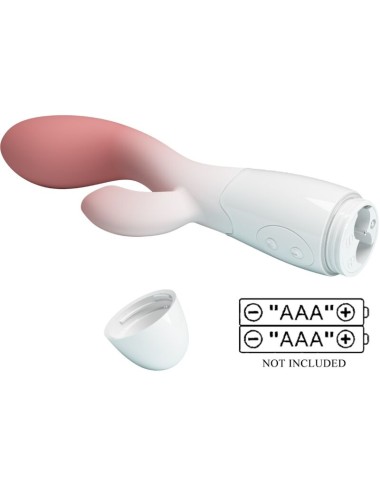 PRETTY LOVE - BRIGHTY G-SPOT VIBRATOR + KLITORIS-STIMULATOR 30 VIBRATIONEN ROSA