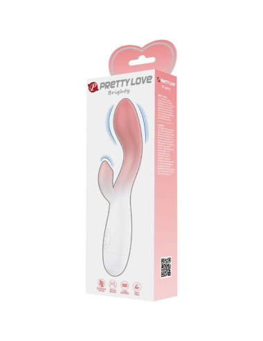 PRETTY LOVE - BRIGHTY G-SPOT VIBRATOR + KLITORIS-STIMULATOR 30 VIBRATIONEN ROSA