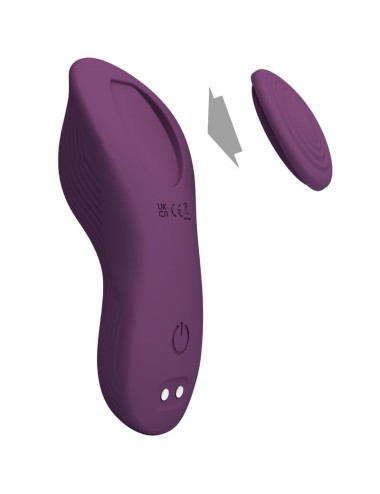 PRETTY LOVE - MANE LAY ON CLITORIS MASSAGER 10 VIBRATIONEN FERNBEDIENUNG LILA