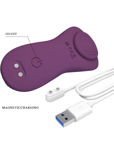 PRETTY LOVE - MANE LAY ON CLITORIS MASSAGER 10 VIBRATIONEN FERNBEDIENUNG LILA