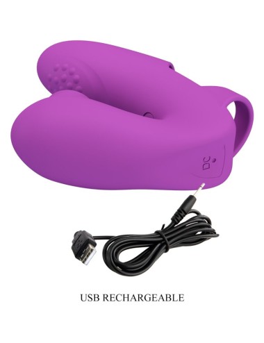 PRETTY LOVE - ATHENA FINGERVIBRATOR MIT KLITORISSTIMULATOR LILA