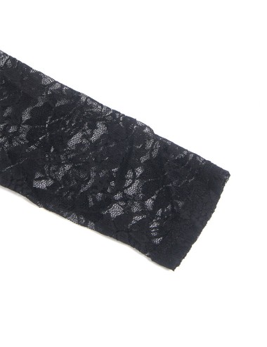SUBBLIME - 955601 LANGÄRMELIGES KLEID MIT SCHWARZER SPITZE L/XL