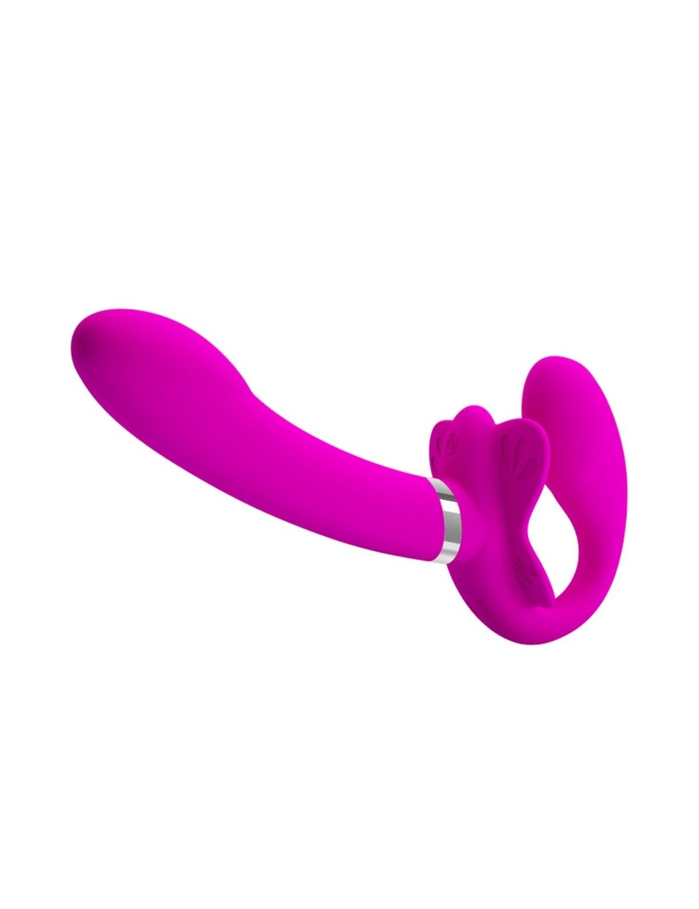 PRETTY LOVE - VALERIE DOPPEL-STRAP-ON-VIBRATOR 12 VIBRATIONEN LILA