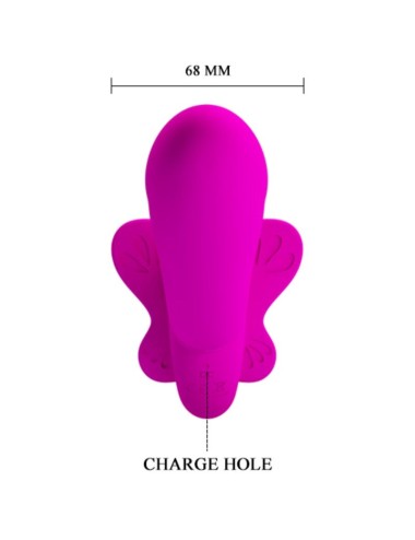 PRETTY LOVE - VALERIE DOPPEL-STRAP-ON-VIBRATOR 12 VIBRATIONEN LILA