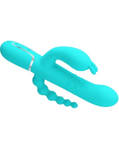 PRETTY LOVE - CAMMY 4 IN 1 MULTIFUNKTIONS-DREIFACHER RABBIT-VIBRATOR BLAU