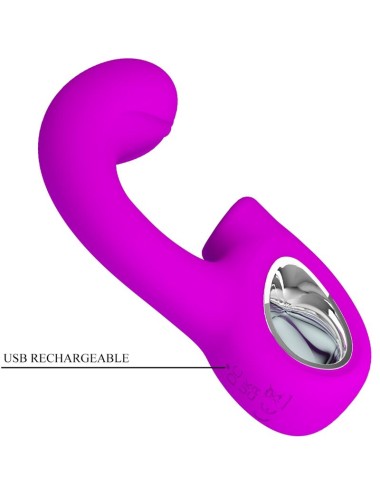 PRETTY LOVE - SIBEL SIBEL G-SPOT VIBRATOR + KLITORIS-STIMULATOR 10 VIBRATIONEN LILA