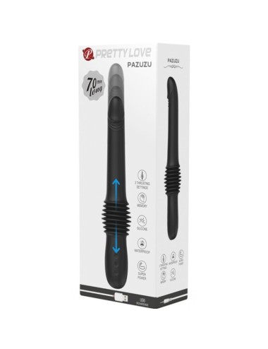 PRETTY LOVE - PAZUZU VIBRATOR 3 STOSSMODI SCHWARZ