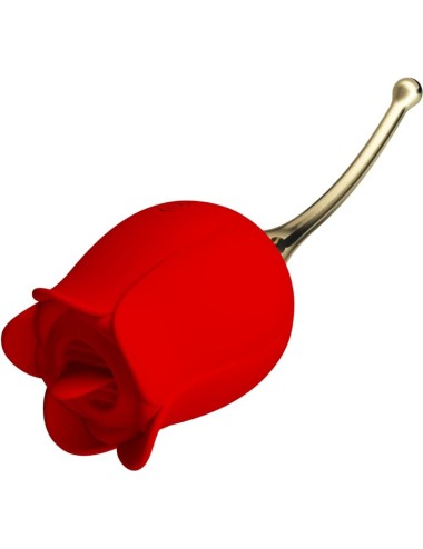 PRETTY LOVE - ROSE LOVER ROSE KLITORIS-STIMULATOR 12 VIBRATIONEN ROT