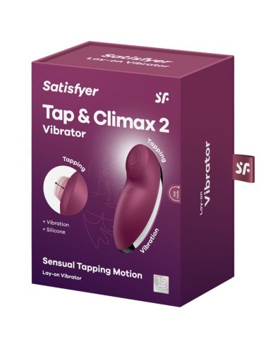 SATISFYER - TAP & CLIMAX 2 VIBRATOR & STIMULATOR ROT