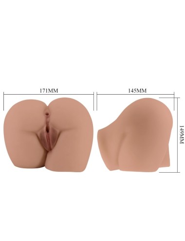 CRAZY BULL - BERNACE ASS VIBRATOR MIT REALISTISCHER VAGINA UND ANUS FLESH FERNBEDIENUNG