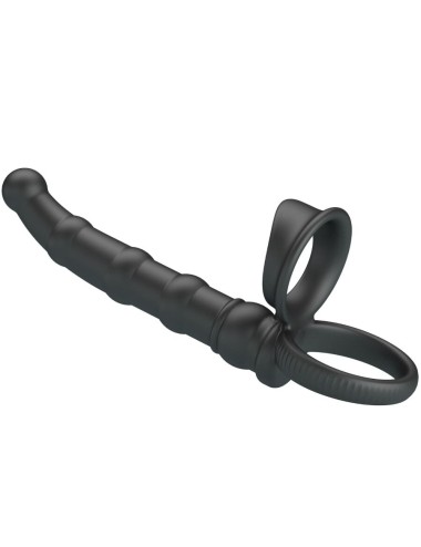 PRETTY LOVE - TATUM VIBRIERENDER PENISRING MIT STECKER 10 VIBRATIONEN SCHWARZ