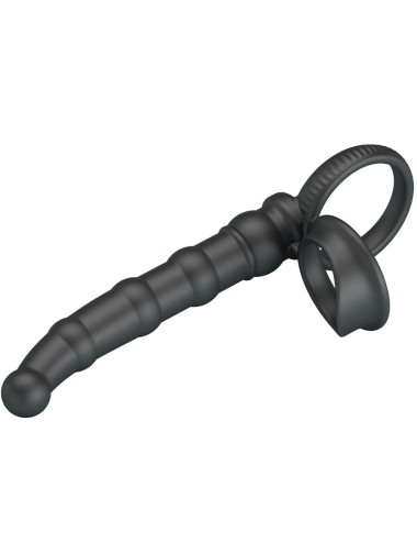 PRETTY LOVE - TATUM VIBRIERENDER PENISRING MIT STECKER 10 VIBRATIONEN SCHWARZ