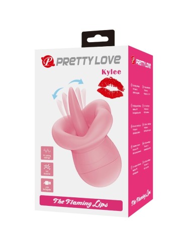 PRETTY LOVE - KYLEE ZUNGEN-KLITORIS-STIMULATOR 10 VIBRATIONEN NUDE PINK