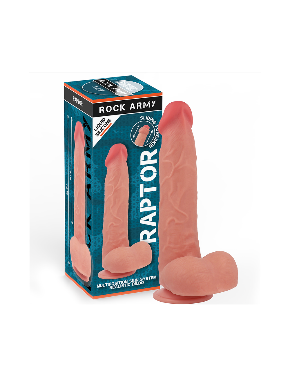 ROCKARMY - FLÜSSIGSILIKON RAPTOR 24 CM -O- 4 ROCKARMY - FLÜSSIGSILIKON RAPTOR 24 CM -O- 4