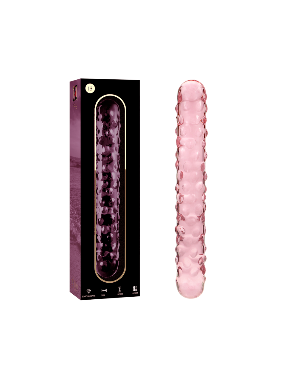 NEBULA SERIES BY IBIZA - MODELL 15 DILDO BOROSILIKATGLAS ROSA 18.5 CM -O- 3 CM NEBULA SERIES BY IBIZA - MODELL 15 DILDO BOROSILIKATGLAS ROSA 18.5 CM -O- 3 CM
