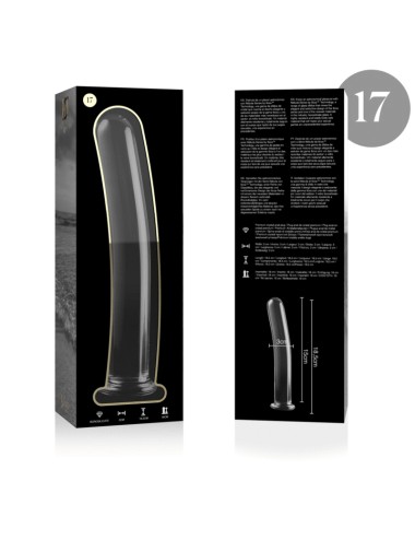NEBULA SERIES BY IBIZA - MODELL 17 DILDO BOROSILIKATGLAS KLAR 18.5 CM -O- 3 CM