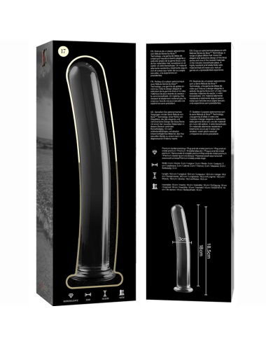 NEBULA SERIES BY IBIZA - MODELL 17 DILDO BOROSILIKATGLAS KLAR 18.5 CM -O- 3 CM