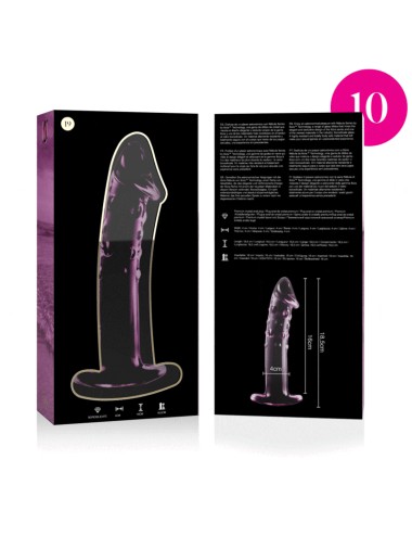 NEBULA SERIES BY IBIZA - MODELL 19 DILDO BOROSILIKATGLAS ROSA 18.5 CM -O- 4 CM