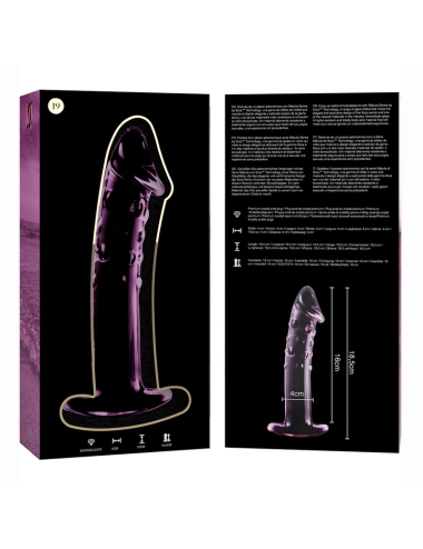 NEBULA SERIES BY IBIZA - MODELL 19 DILDO BOROSILIKATGLAS ROSA 18.5 CM -O- 4 CM