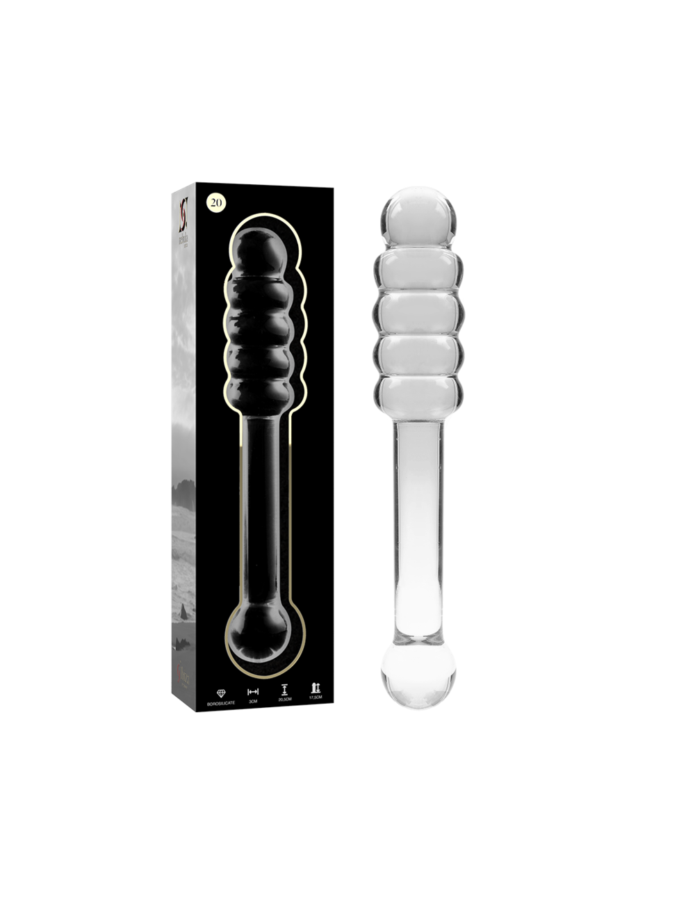 NEBULA SERIES BY IBIZA - MODELL 20 DILDO BOROSILIKATGLAS KLAR 20.5 CM -O- 3 CM NEBULA SERIES BY IBIZA - MODELL 20 DILDO BOROSILIKATGLAS KLAR 20.5 CM -O- 3 CM