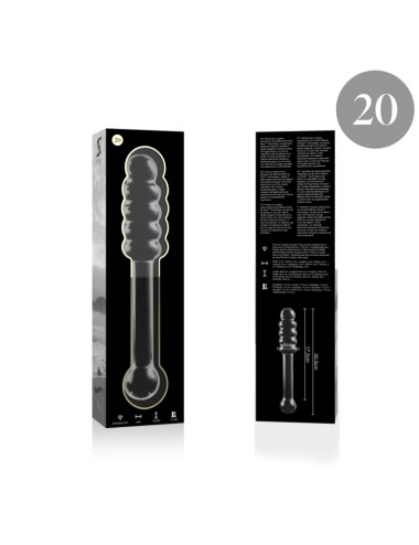 NEBULA SERIES BY IBIZA - MODELL 20 DILDO BOROSILIKATGLAS KLAR 20.5 CM -O- 3 CM