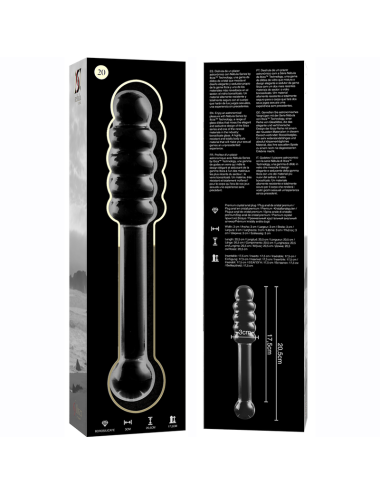 NEBULA SERIES BY IBIZA - MODELL 20 DILDO BOROSILIKATGLAS KLAR 20.5 CM -O- 3 CM