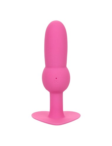 CALEXOTICS - FIRST TIME ANAL PLUG MIT PERLENSONDE 10 VIBRATIONEN ROSA