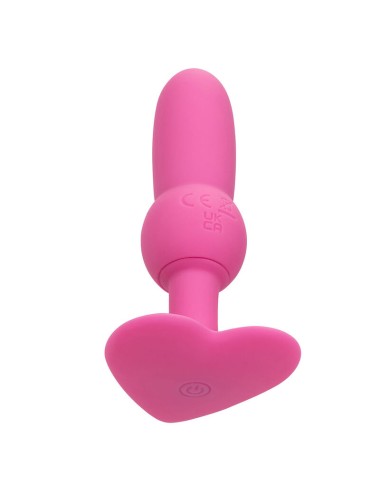 CALEXOTICS - FIRST TIME ANAL PLUG MIT PERLENSONDE 10 VIBRATIONEN ROSA