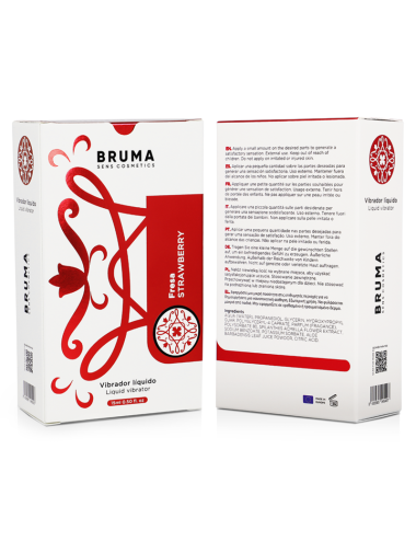 BRUMA - FLÜSSIGER VIBRATOR ULTRA GLEITEND ERDBEERE 15 ML