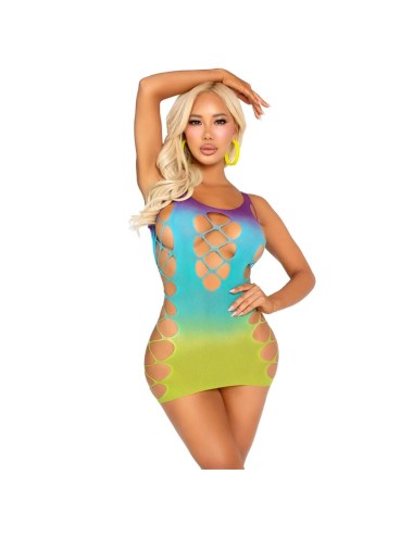 LEG AVENUE - NAHTLOSES MINIKLEID MIT ÖFFNUNGEN OCEAN