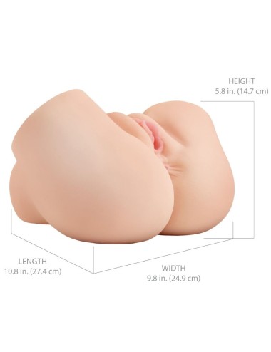 PDX ELITE - BACK THAT ASS UP REALISTISCHER VIBRIERENDER VAGINA- UND ANUS-MASTURBATOR